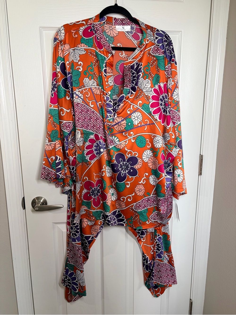 NWT! Natori Colorful Satin Lounging Pajamas